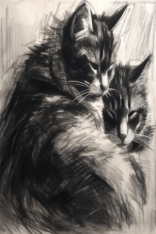 Pictures of Cats to Draw and Sketch
