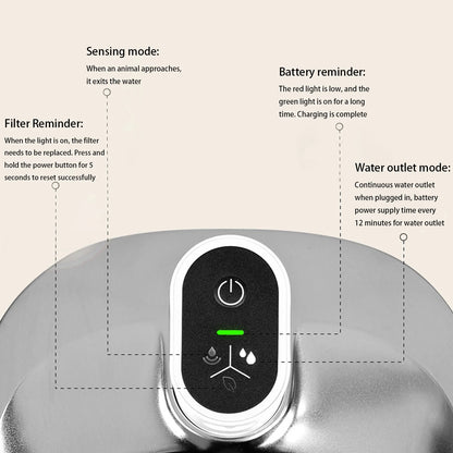 Apetdola - 4L Wireless Cat Fountain