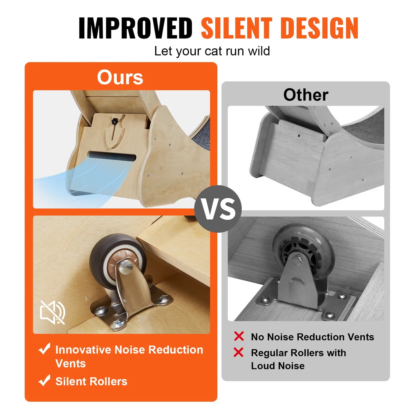 Cat Running Exercise Wheel